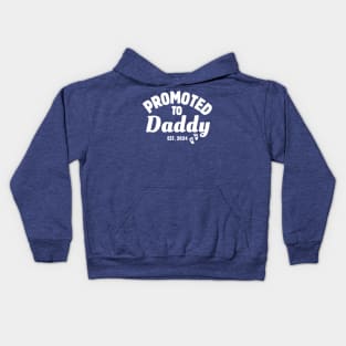 Promoted To Daddy Est 2024 Kids Hoodie